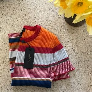 Rag & Bone - Multi Colored Katie Tee XS